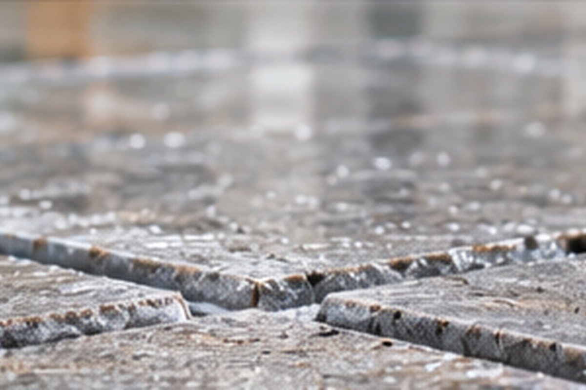 Cured concrete diamond blade cutting result