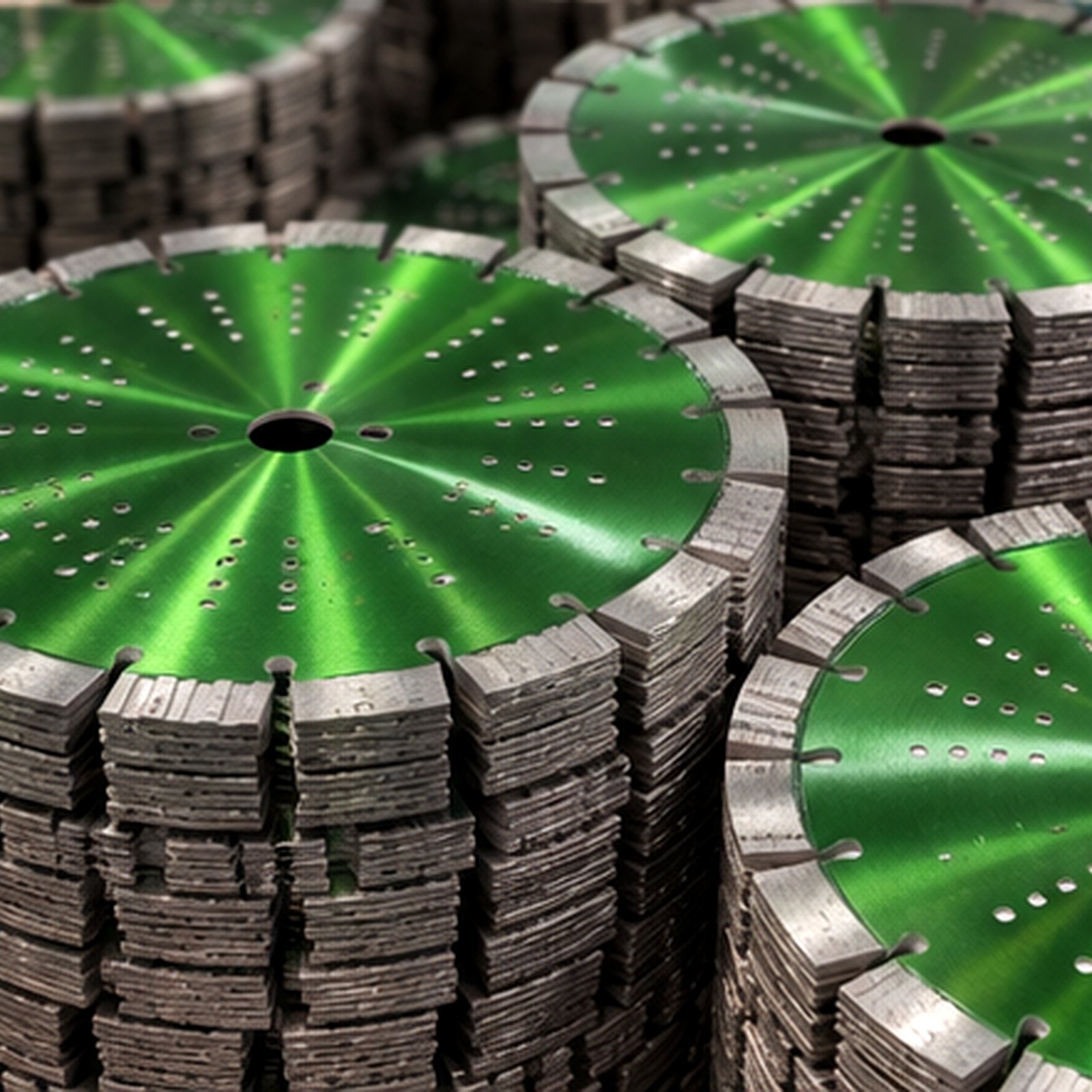 HAGBLADE green coated perforated-core diamond saw blade inventory