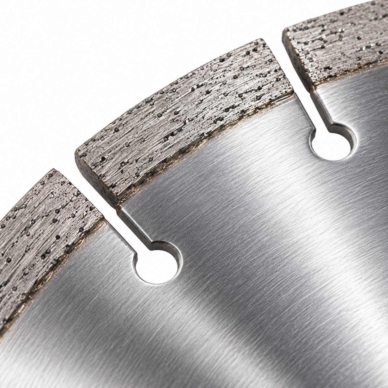 Huili Series blade keyhole slot and segment detail